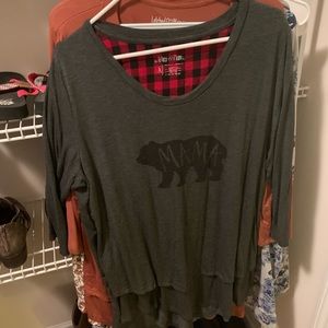 Latched Mama Nursing Shirt 3/4 Sleeve